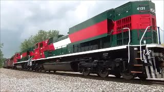 Brand New Ferrosur EMD SD70ACe locomotives NS train 326 New Haven Indiana [upl. by Blair]