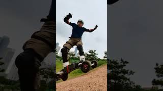 trampa electric mountain board esk8 mountainboard fun trampa 전동보드 [upl. by Whang]