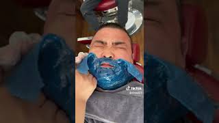 impresionante depilacion de barba con cera 😱 [upl. by Sherfield]