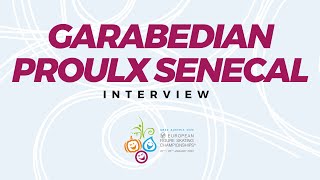 Interview Garabedian  Proulx Senecal ARM ISU European Figure Skating Championships EuroFigure [upl. by Neyuh253]