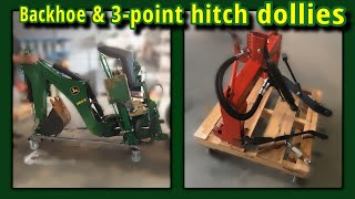 BXpanded 260b backhoe dolly amp homemade 3PH dolly  1025r [upl. by Imot]