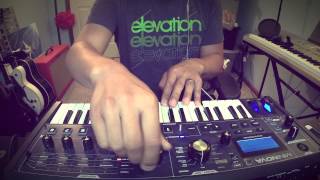 ambient square waves using Strymon neunaber and Novation [upl. by Eicrad]