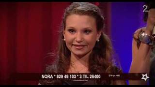 Nora Foss AlJabri 12 singing Anthem  Norske Talenter Final [upl. by Maffa]