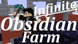 How to Build a Infinite Obsidian Farm in Minecraft [upl. by Yaluz]