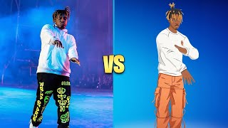 Juice WRLDs EMOTE in Fortnite vs In Real Life 🔥😱 [upl. by Medovich]