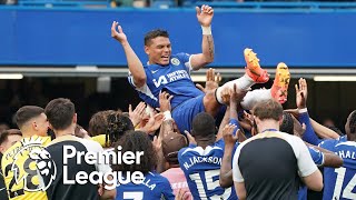 Thiago Silva bids farewell to Chelsea after 4 seasons FULL CEREMONY  Premier League  NBC Sports [upl. by Buseck]