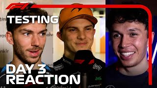 Drivers Day 3 Reaction  F1 PreSeason Testing 2024 [upl. by Sewell]