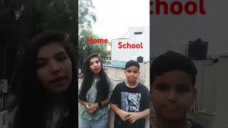 Home V S School comedy funny youtubeshorts [upl. by Calen]