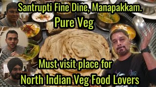 Lunch at Santrupti Fine Dine Manapakkam chennai food travel eat explore youtube vlog [upl. by Oicam]