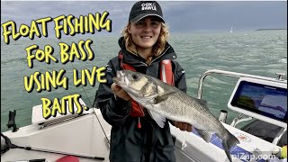 UK Bass fishing with floats  live Mackerel  Includes how to guide to float fishing setup fishing [upl. by Aneeuqahs]