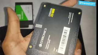 Zebronics ZEBSD26 256 GB SSD TLC SATA II amp III Interface unboxing amp review speed test by SanketOfT [upl. by Airetal]