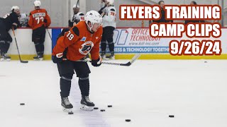 Philadelphia Flyers Training Camp Clips  92624 [upl. by Kelula6]