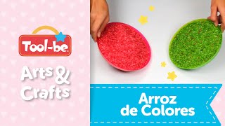 ¿Cómo hacer arroz de colores  Arts amp Crafts  Contigo en casa  Toolbe [upl. by Ayardna453]