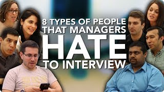 8 Types of People That Managers HATE To Interview [upl. by Filide]