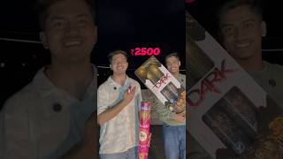 50rs VS 2500 rs Skyshot diwali skyshot firecracker viralvideo [upl. by Jackqueline]