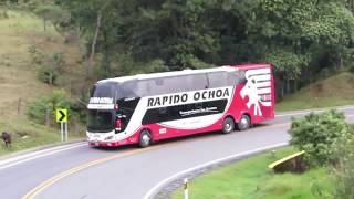 BUSES en la CARRETERA Facatativá  Albán  COLOMBIA [upl. by Ahsiri]