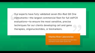 Did You Know the QX ONE Droplet Digital PCR System is Trusted by Biopharma Experts [upl. by Marika]