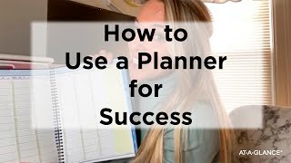 How to Use a Planner for Success [upl. by Remliw]