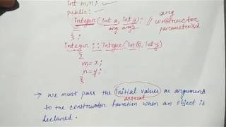 parameterised constructor in c  Hindi  Object oriented C  Lec78  Niharika panda [upl. by Alita]