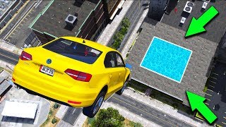 44 Plakalı Arabalar Havuz Parkuruna Düşüyor  GTA 5 [upl. by Whiteley891]