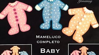 MAMELUCO COMPLETO PARA BABY SHOWER HECHO CON FOAMY O GOMA EVA [upl. by Manas]