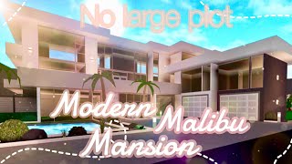 Bloxburg  No large plot  Modern Malibu Mansion [upl. by Ultann85]