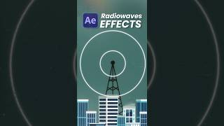 Radio waves Effect  After Effects Tutorial  tutorial aftereffects [upl. by Ennaillek]