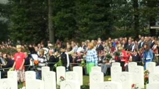 55 The quotFlower Childrenquot arriving at Oosterbeek Cemetery [upl. by Asyen]