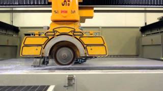 Bridge saw machining  Slab preparation [upl. by Htennaj]