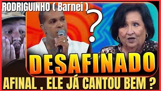 RODRIGUINHO DESAFINANDO NO DOMINGÃO com LUCIANO HUCK  VOCAL COACH REACTION [upl. by Shute651]