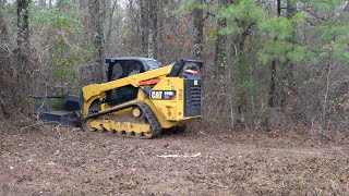 Vail Products® Skid Steer Forestry Disc Mulcher  CAT 299d2 [upl. by Nyrahtak]