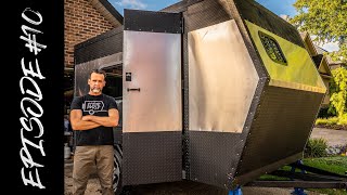 How to Build Your Own Travel Trailer  DIY Camper Door  Custom RV Caravan Trim [upl. by Aehsal728]