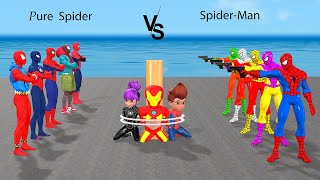 SpiderMan Teams Up with Batman to Take Down Iron Man GAME GTA 5 superhero  Siêu nhân nhện [upl. by Neill]