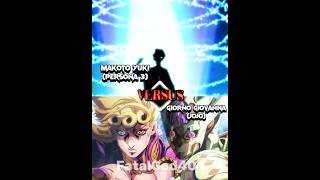 Makoto Yuki Vs Giorno Giovanna jojo persona [upl. by Ailyn]