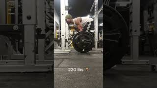 Deadlifts 220lbs  100kg 🏋️ youtubeshorts [upl. by Conant]