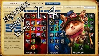 LoL Maestrias y Runas Teemo TEMPORADA 4 [upl. by Eadie]