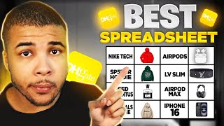 The Best Free Dhgate Reselling Spreadsheet 2024 Sp5der Airpods Cologne and more [upl. by Hermann]