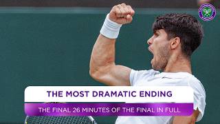 DRAMATIC ending to the final  The last 26 minutes in full  Alcaraz v Djokovic  Wimbledon 2024 [upl. by Nagam]