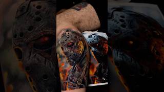 Jason tattoo horror tattoo tatuajesacolor tatuaje tatuajes [upl. by Ytrebil]