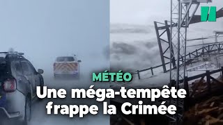 En Russie la « tempête du siècle » et ses vagues géantes frappent le sud du pays et l’Ukraine [upl. by Fantasia799]