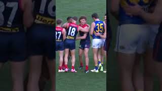 Kozzy LAUNCHES 🚀👐 Huge grab for Pickett afl melbournefc aussierulesfootball [upl. by Glory]