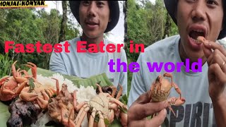 mukbang with crabs  KONYAK  NAGALAND [upl. by Tirb]