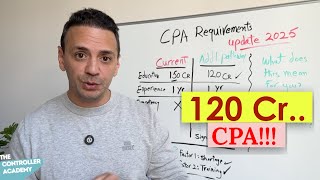 CPA with JUST 120 credit hours NEW rule in 2025 [upl. by Hermione286]