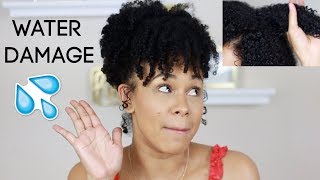 WATER DAMAGE 101 OVER MOISTURIZING YOUR HAIR 💦 [upl. by Shaine284]