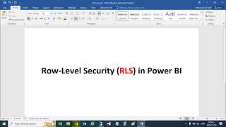 RowLevel Security RLS  Power BI شرح تحديد الصلاحيات ببرنامج [upl. by Nonah]