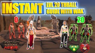 Instant Level 0 Thrall To 20  Doing Kurak Dungeon With Wak  Conan Exiles Age Of War Chapter 3 Tips [upl. by Wolfort]