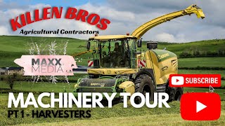 Killen Bros  Machinery Tour  Pt 1  Harvesters [upl. by Annoerb]