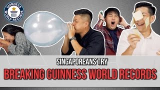 Singaporeans Try Breaking Guinness World Records [upl. by Lorre609]