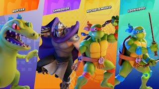 Nickelodeon AllStar Brawl Reptar vs Shredder Michelangelo Leonardo [upl. by Eunice]