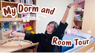 My Dorm and Room Tour  Jayoo Dorm  Pusan National University [upl. by Ynej212]